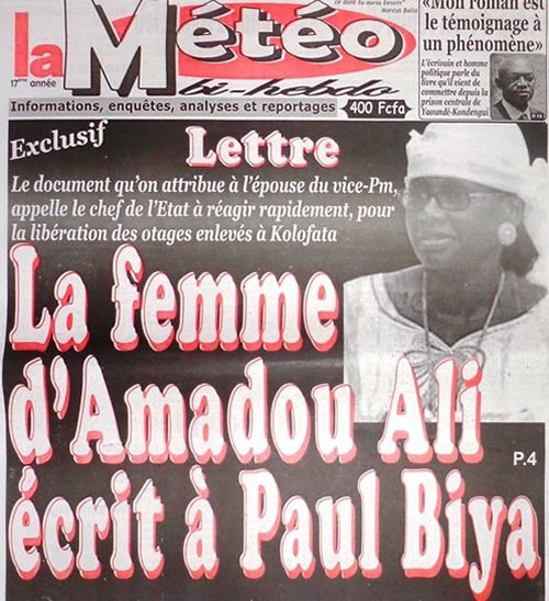  Cameroun - Exclusif - Lettre: La femme d