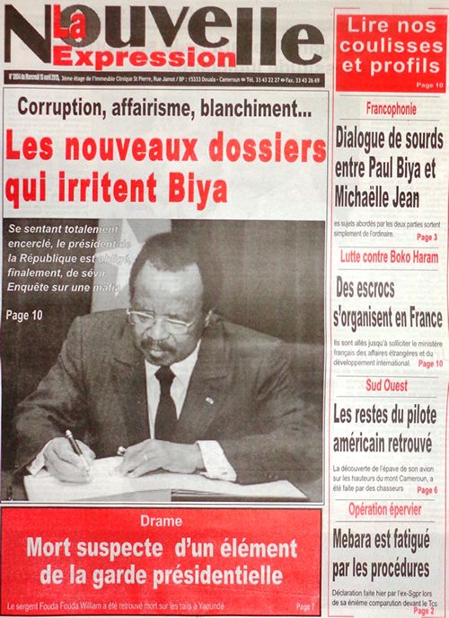 Cameroon Info Net Cameroun Kiosque Quelques Titres De Ce Mercredi